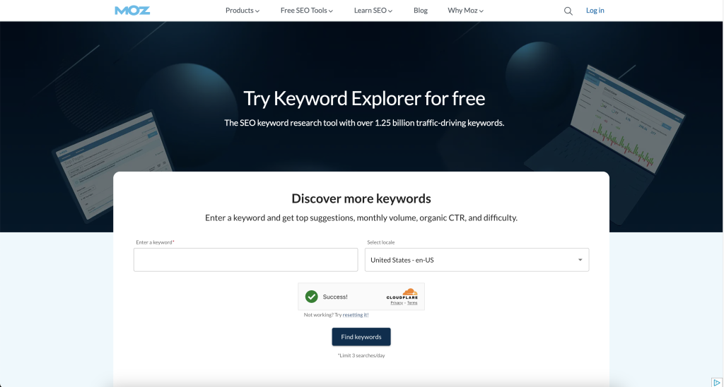 Moz Keyword Explorer